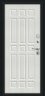 Дверь Металл R-2 Мило (104/52) Bianco Veralinga/Букле черное 205*86 Правая